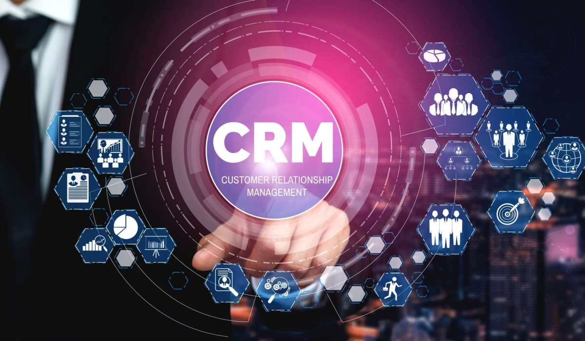 CRM Customer Relationship Management for business sales marketing system concept